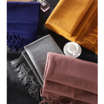 Whole cashmere water corrugated N bar not dislike 100 lap single pure color female current Suwidth version scarf shawl 69712