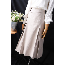 Skirt type too Zanzibar solid cut quite wide with type gluten female high waist for long section A character half body dress 80161