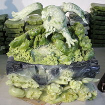 Special price Xiu jade floor large pendulum piece pure handmade engraving jade handicraft large exhibition Hongtu Opening Gift