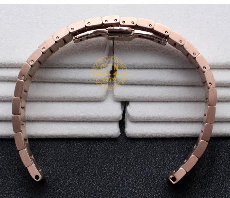 卡特文钢链 适配华为b3 huawei手环带 智能穿戴不锈钢金属钢带 16