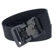 New magnetic buckle belt mens quick open wear-resistant outdoor military training belt Special forces tactical canvas belt pants