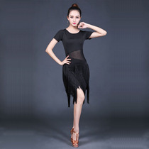 Latin dance dresses Adults Sexy slim multilayer streaming Sudance dress rehearsas for the spring and summer new dress