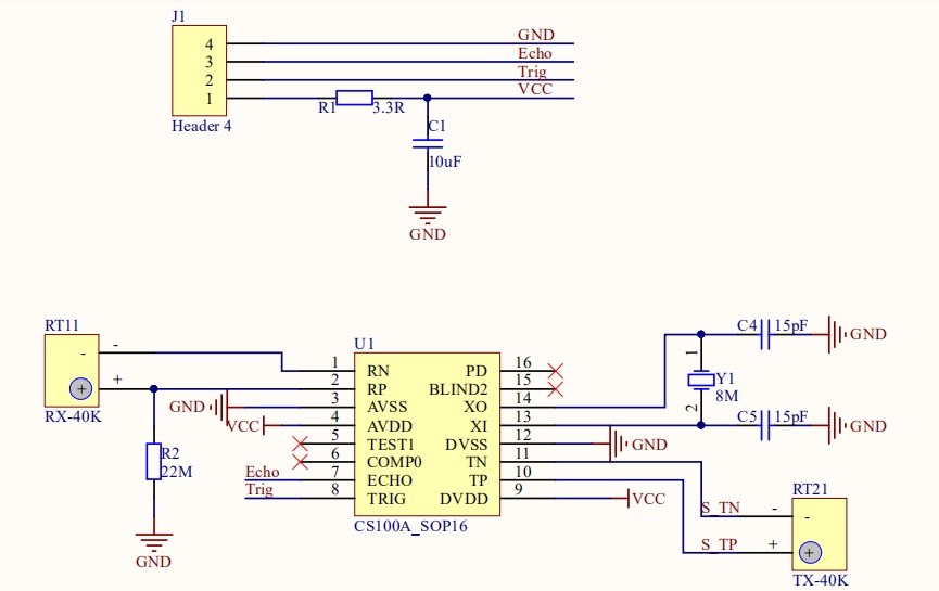 2020款 hc-sr04 hc-sr04p 超声波测距模块 测距传感器模块