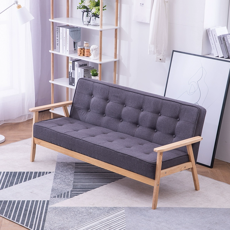 Phong cách Bắc Âu sofa nhỏ màu đỏ phần căn hộ nhỏ đơn đôi cửa hàng quần áo cát phát hành nghệ thuật Nhật Bản đơn giản cho thuê phòng khách - Ghế sô pha