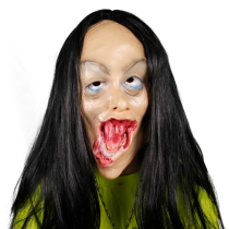 Black-haired Witch Blood Vampire Devil Scared Change Mask Terror Face Face Face Halloween Hedge Performance