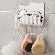 Kitchen shelf wall-mounted non-perforated storage appliances toilet household hanger kitchenware non-trace hook