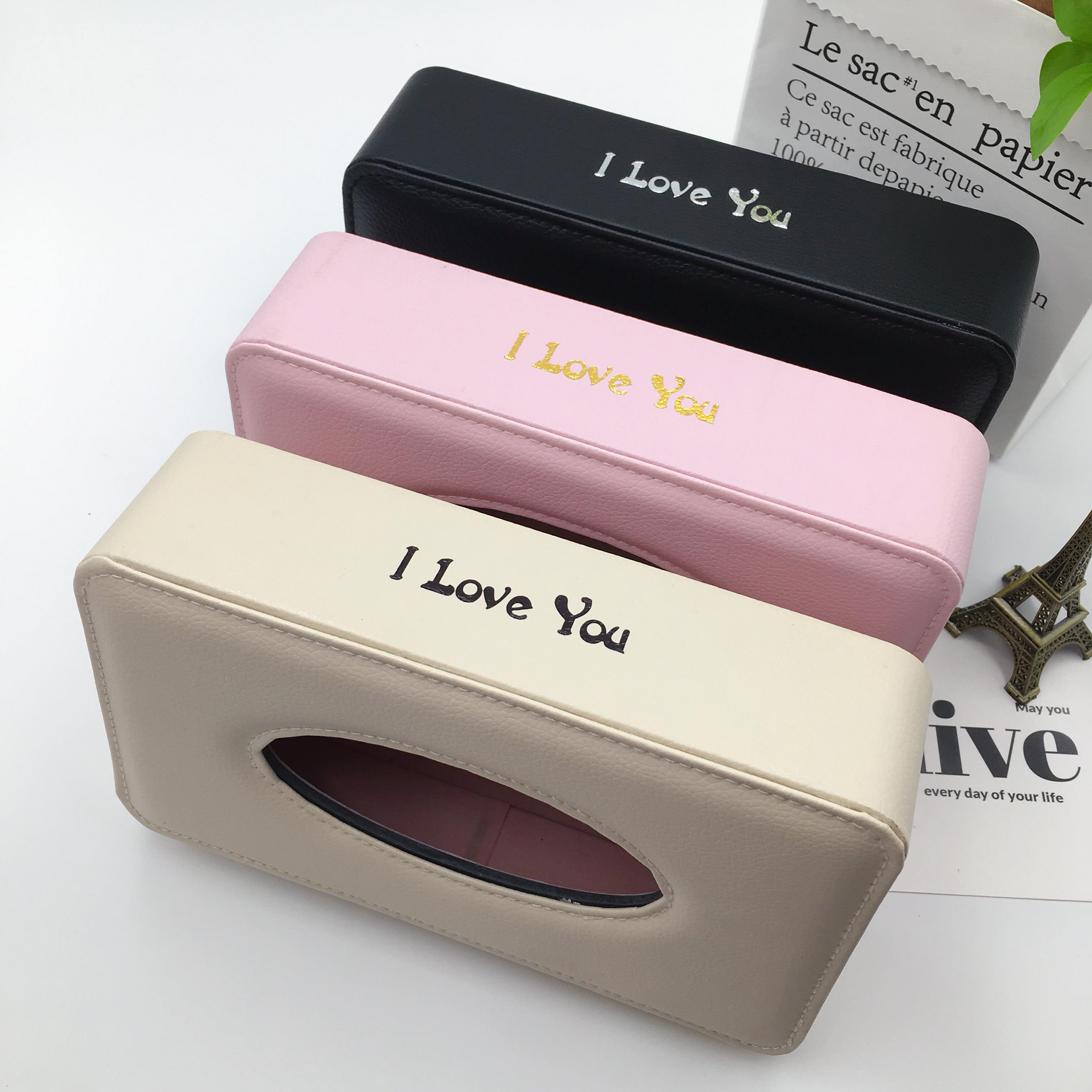 car tissue box hanging type hanging sun visor hanging sunroof car tissue box car interior leather car paper box
