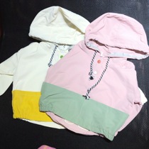 South Korean boy dress male and female child wind clothing Lianhood jacket 2019 spring new baby jacket foreign air blouse submachine clothes