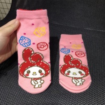 Foreign Trade Day Single Three Lie European and American Letti girls middle cylinder Socks Cartoon Socks Cotton Socks Cotton Socks Spring Autumn 3-5 Year Old Cute Children Socks