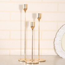 Nordic Candlestick European-style American modern model house soft decoration ornaments metal soft decorations wedding candles