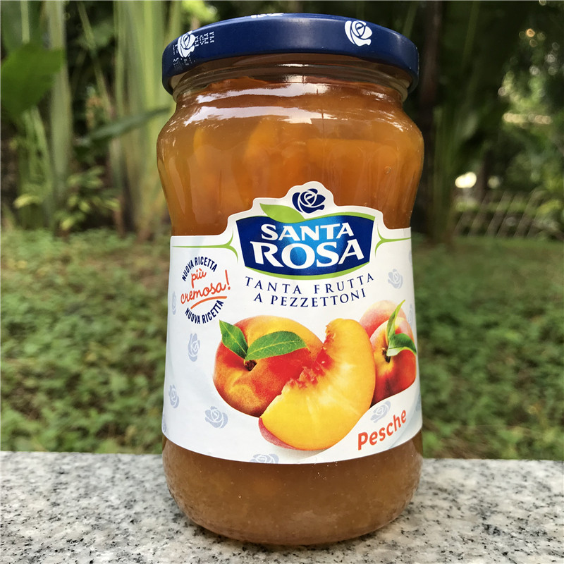 350g意大利圣塔玫瑰草莓混合果酱santarosastrawberryjam