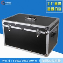Aluminum alloy toolbox storage box Large industrial grade multifunctional household hardware box instrument equipment box suitcase