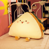 Creative sandwich bread pillow Net red 3D living room sofa back cushion girls bed pillow bedside cushion