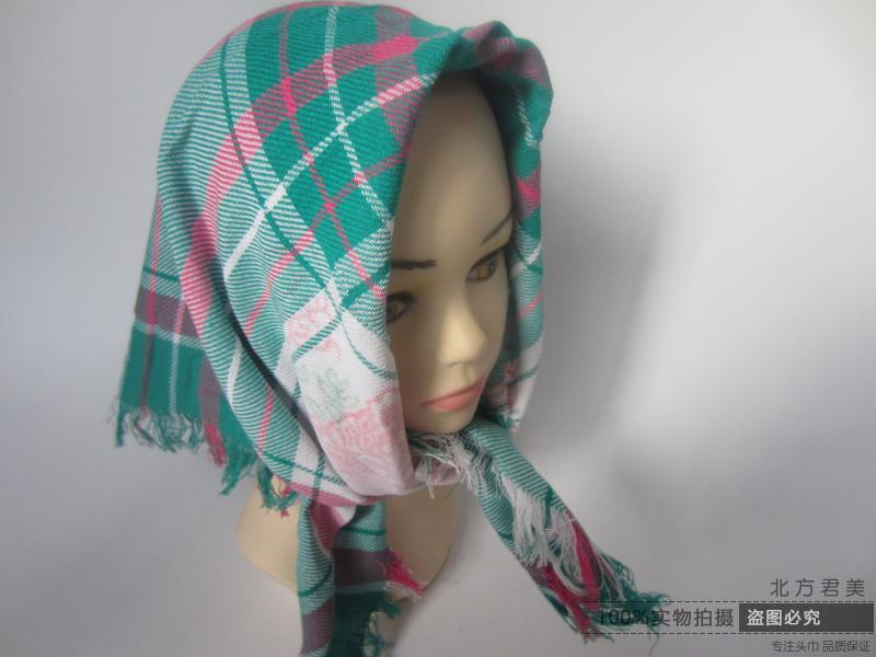 优质中年妇女农村下地干活方巾表演棉布头巾四方妈妈纯棉围巾包邮