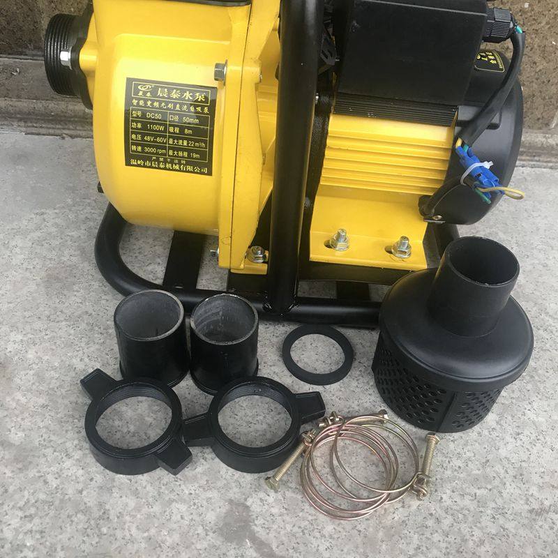 小型水泵农用直流抽油泵自吸泵灌溉抽水机24v48v60v电动车泵