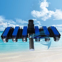 Swimming Pool Cleaning Maintenance Equipment Tool Suction Stainer 19 Inch Luxury Suction Pool Head Black & White Interphase