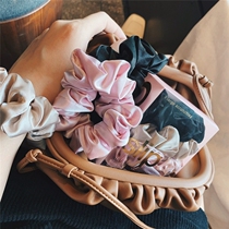 Just because Jimei you are worth ah~Slip hair rope Silk hair rope Hair circle without leaving a trace Rubber band on the road