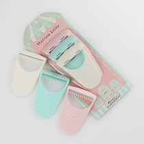 Portable eyebrow knife female beginners safe sharp eyebrow scraper mens leg hair private pubic hair artifact three sets