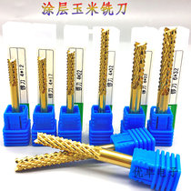 PCB corn milling cutter Coated tungsten steel alloy Gong knife lengthened 4mm6 bakelite insulation plate CNC engraving machine tool