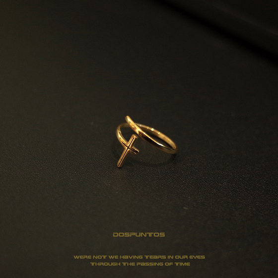 Dospuntos Love Rapids 크로스 링 유럽과 미국 레트로 인스 스타일 티타늄 스틸 No Fading High-End Dospuntos Love Rapids 크로스 링 유럽과 미국 레트로 인스 스타일 티타늄 스틸 No Fading High-End
