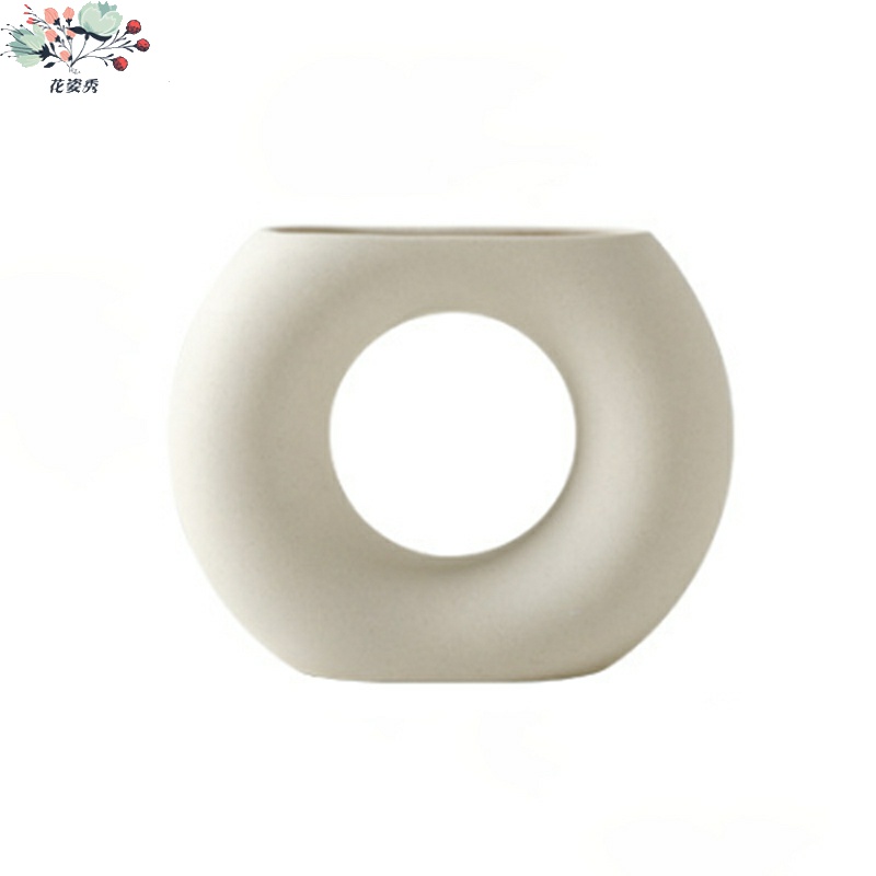 All the notes ins minimalist art element embryo ceramic vases, flower implement studio cafe furnishing articles decoration of home stay facility