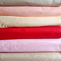 Pure cotton new strip pure color gon satin jacquard knife edge cloth handmade splicing bed sheet cover with four pieces of bungled 2