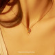 <Ren Haixing Mang> Sarman Light Luxury Retro Blue Topaz Necklace Silver Gold 도금 보석 단순 쇄골 체인 선물 선물 <Ren Haixing Mang> Sarman Light Luxury Retro Blue Topaz Necklace Silver Gold 도금 보석 단순 쇄골 체인 선물 선물