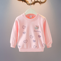 2021 new baby girl Autumn long sleeve T-shirt girl 1-2-3 years old trendy autumn girl casual top