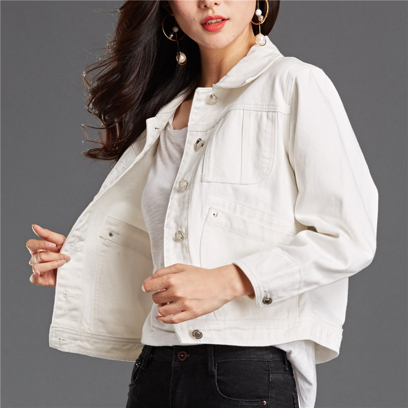 New denim jacket women's short fashion all-match denim jacket women's loose Korean version student BF wind jacket top spring