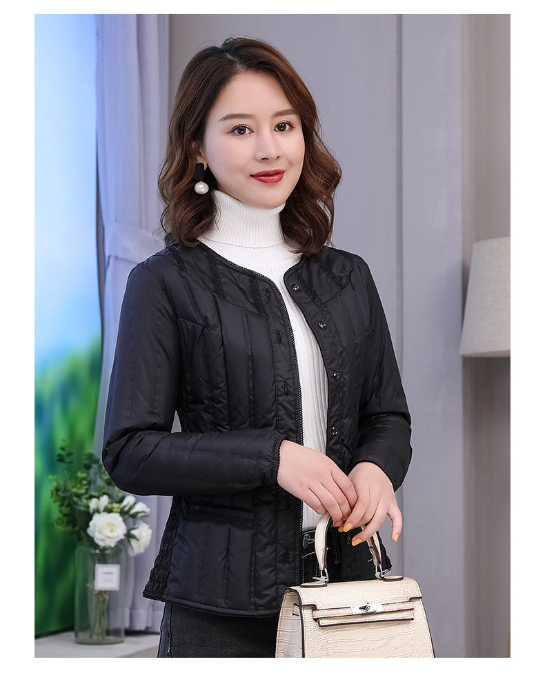 轻薄内胆女长袖羽绒修身瑞丽圆领秋冬显瘦内搭轻薄服打底衫