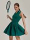 Parfois Tennis New Tennis Skirt V-Neck Ribbed Polo Waizging Pleated 고급 스포츠 드레스 Parfois Tennis New Tennis Skirt V-Neck Ribbed Polo Waizging Pleated 고급 스포츠 드레스