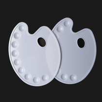 High quality plastic gouache palette palette Oval palette gouache tool tint tool