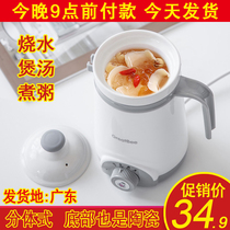 Health electric Cup portable electric stew pot cooking porridge artifact Mini small birds nest porridge ceramic soup pot home