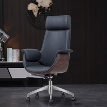 Office chair comfortably long sitting able to lay upscale boss seat meeting swivel chair genuine leather live computer chair home chair
