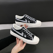 2021 autumn and winter New canvas shoes womens shoes ins tide board shoes spring and autumn explosion Korean ulzzang cloth shoes