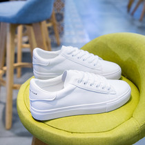 2021 Spring and Autumn White Shoes Women's Shoes Autumn and Winter New Joker White Shoes ins Tide Explosions Small Board Shoes