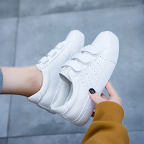 Autumn and winter 2021 new hook and loop small white shoes women's shoes spring and autumn Joker white shoes explosions casual board shoes