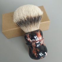 Dishi Aisha mens 30mm large size silver tip road badger hair shaving brush beard brush fat handle shaving brush