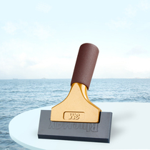 Aluminum alloy handle replacement beef tendon scraper car furniture film tool long handle body color change film sticker scraper