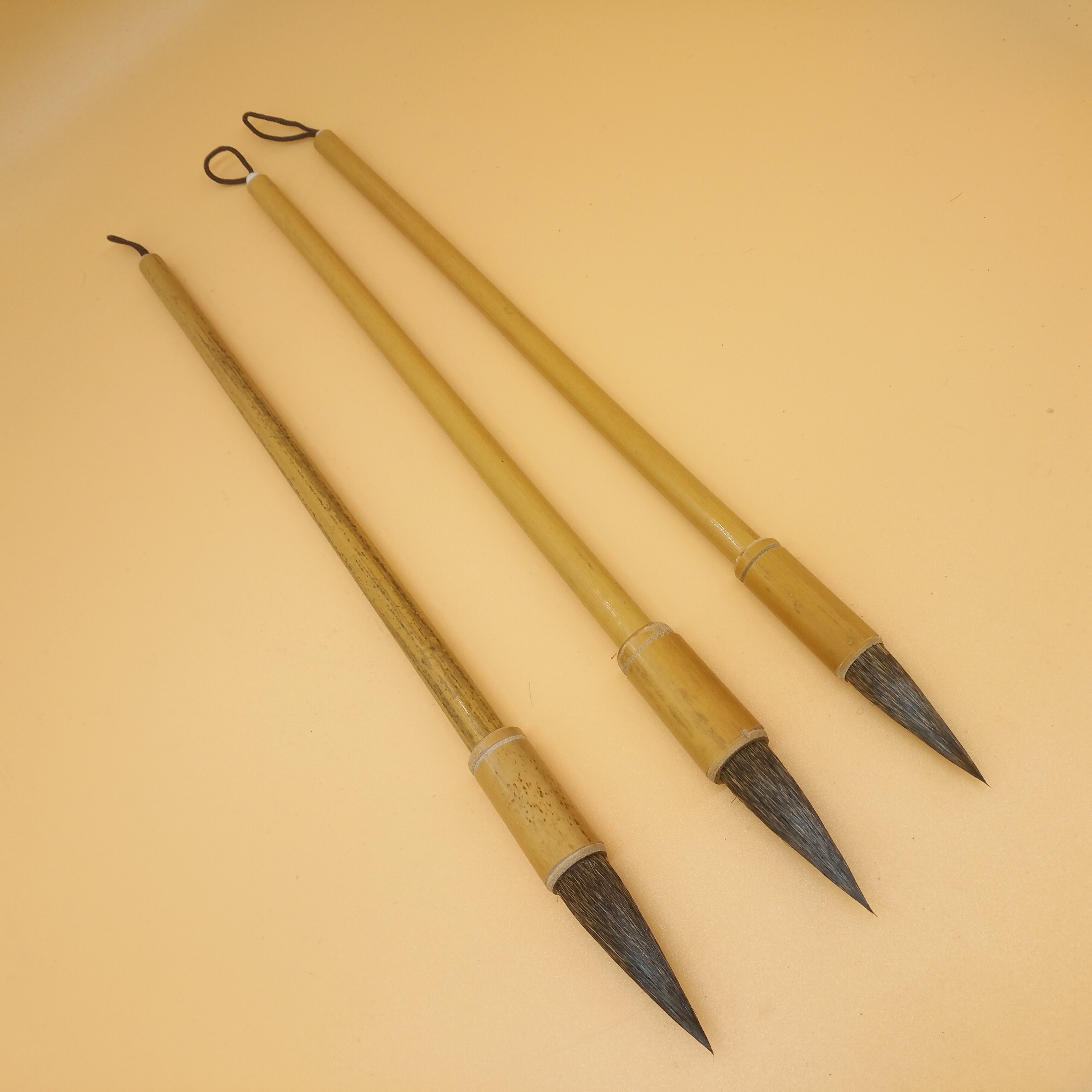 王羲之书法用笔 纯鼠须毛笔 书法毛笔套装 湘妃杆 大中小楷书笔