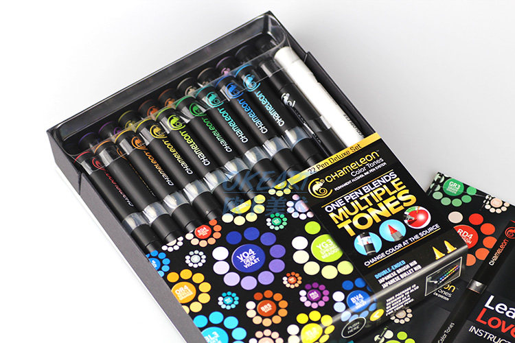 英国chameleon pens渐变色绘画笔 变色龙画笔 漫画达人马克笔套装