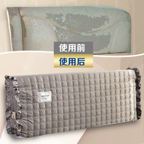 All-inclusive bedside cover European-style bedside cover dust-proof backrest cover Simple fabric thickened padded leather bed soft bag protective cover