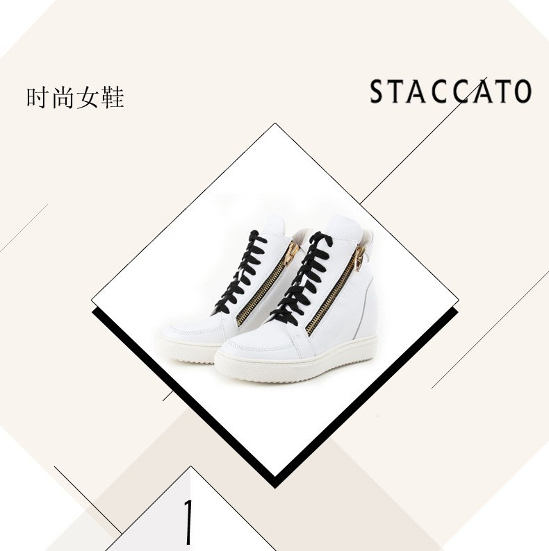 香奈兒cf牛皮圖片大全 STACCATO 思加圖冬季牛皮女休閑靴YB01DDD5 香奈兒cf卡包