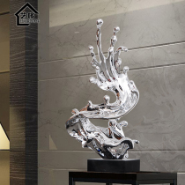 Abstract Sculpture Art Electroplating Hotel Clubhouse Study Creative Desktop High-end Living Room Furniture Resin Ornaments