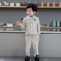 Boy suits suit Yinglun Wind Children Western-style clothes male baby flower gowns gowns Birthday Birthday Japan-Japan-style Spring Festival