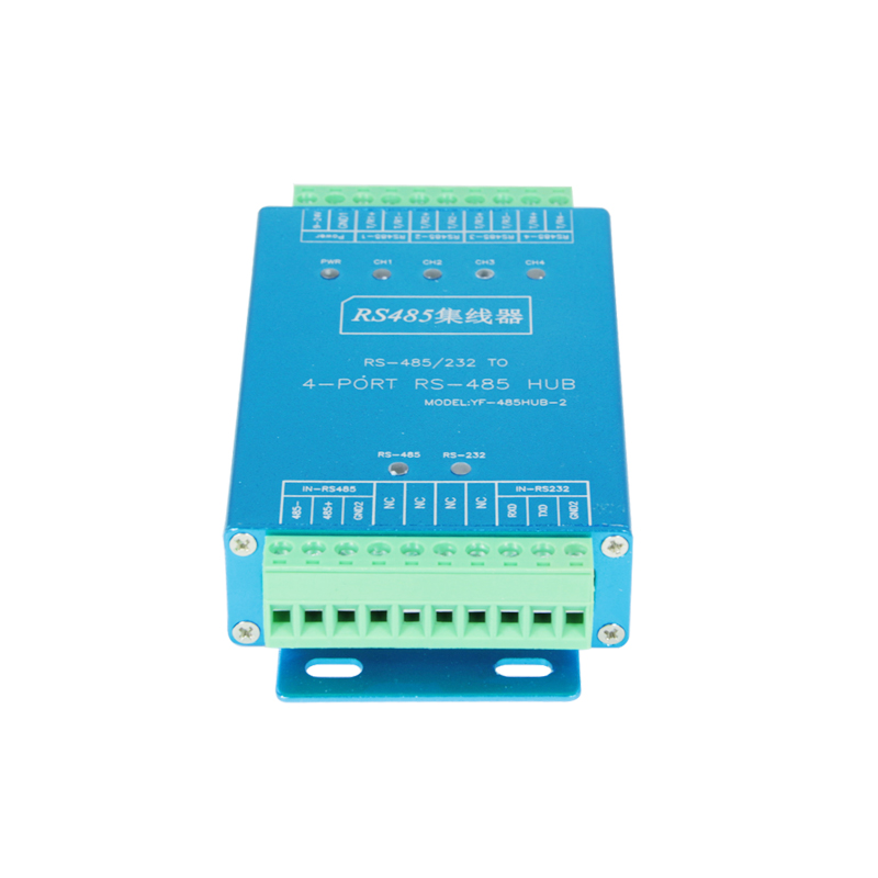 485 hub 4-way rs485rs232 to 4-way 485 hub photoelectric isolation industrial level lightning protection 1-way to 4-way rs485 distributor 1-way 4-way 485 sharer communication module