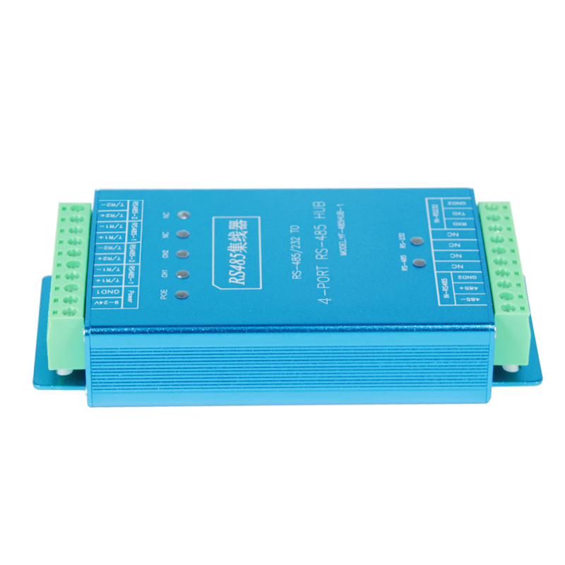 485 hub 4-way rs485rs232 to 4-way 485 hub photoelectric isolation industrial level lightning protection 1-way to 4-way rs485 distributor 1-way 4-way 485 sharer communication module