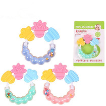 Baby big string rattling Bell tooth gel set baby ringing tooth gum toy molars tooth fixer