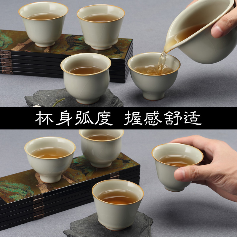 Jingdezhen ceramic manually measured your up drive can raise the master cup kunfu tea cups sample tea cup for cup personal cup