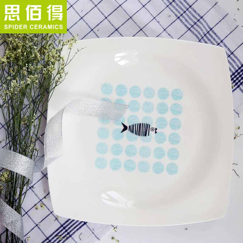 Think hk have dinner plate 8/9/10 inches ipads porcelain tableware creative steak soup plate of fruit dish dish plates